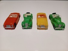 4 Vintage 1960s Platic Cars