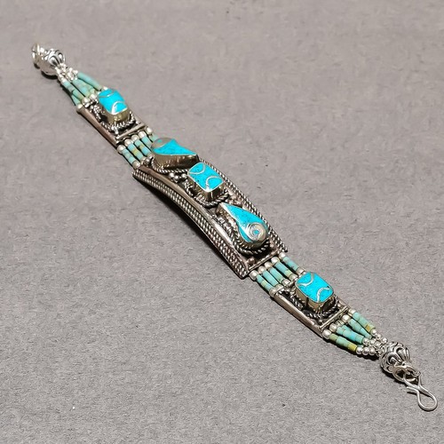 Tibetan turquoise bohemian - turquoise,