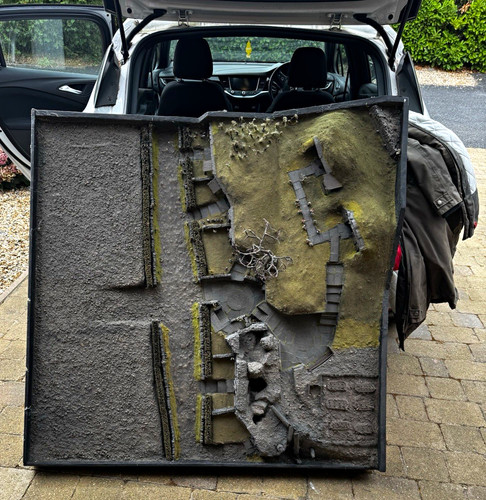 Painted wargames tabletop - painted,