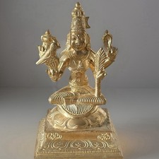 Lord Shiva Panchaloha Solid Bronze Statue, Hand-crafted 12.5cm