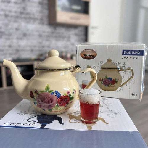 Moroccan enamel sahraoui - sahraoui, tea