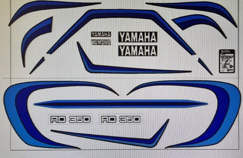 Yamaha rd350lc decal kit - yamaha,
