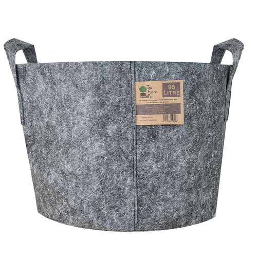 95l fabric pot - pot, grey