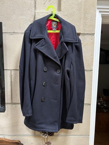 Schott leather trim - leather, coat