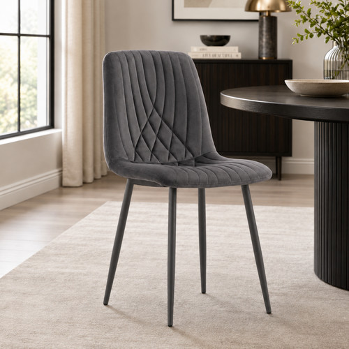 Modern velvet dining chairs - velvet,