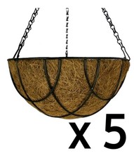 5 X 16" Wire Hanging Basket +