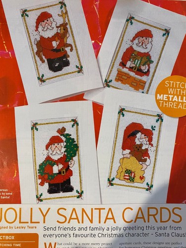 Jolly santa card cross - jolly,