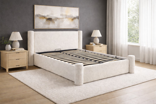 Pillar ottoman bed with - ottoman,