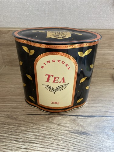 Vintage ringtons tin tea - vintage, caddy