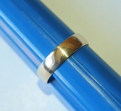 Men 9ct yellow gold plain - men's,