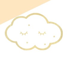 Cloud Shape Wooden Frame