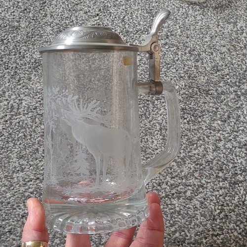 Glass beer stein - beer, with