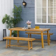 3 Pieces Garden Dining Set 4