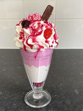 Artificial ice cream sundae - ice,