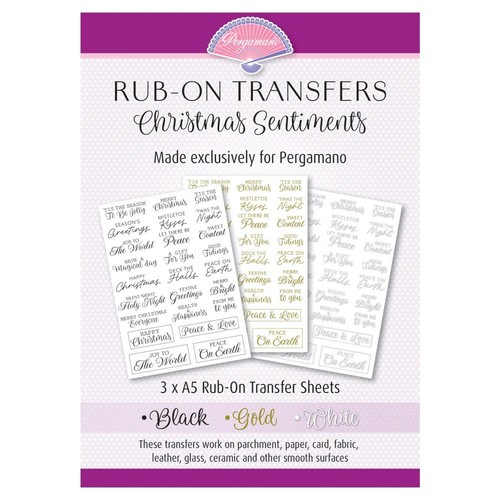 Pergamano rub transfers - pergamano,