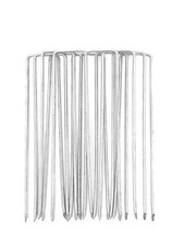 METAL GROUND GARDEN WEED BARRIER MEMBRANE PINS FABRIC HOOKS PEGS STAPLES U 500