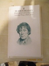 Seamus Heaney Preoccupations: Selected Prose 1968-1978 Faber&Faber 1984