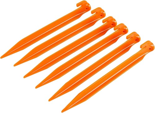 Plastic tent pegs 22cm - plastic,