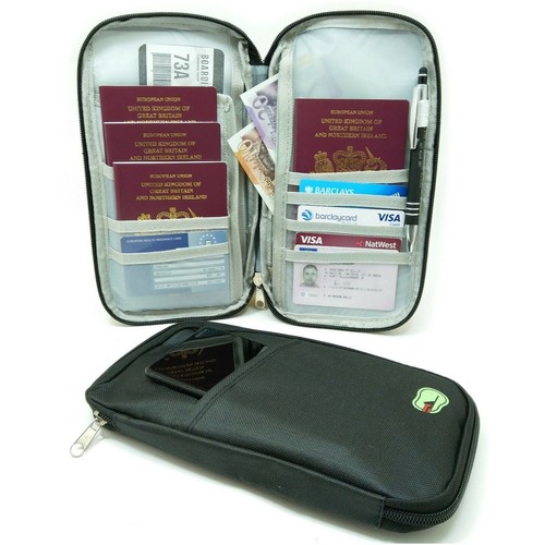 Portable travel wallet - travel, zip