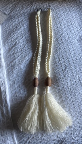 Handmade cream macrame light - handmade,