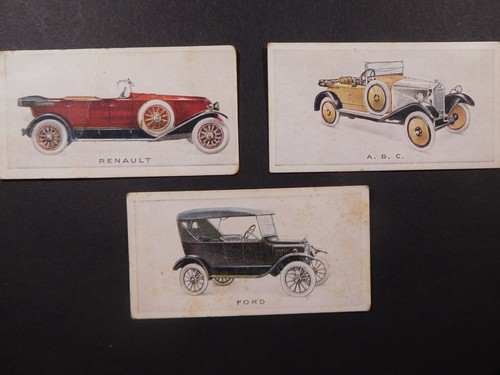 Bat cigarette cards motor - cards, "motor