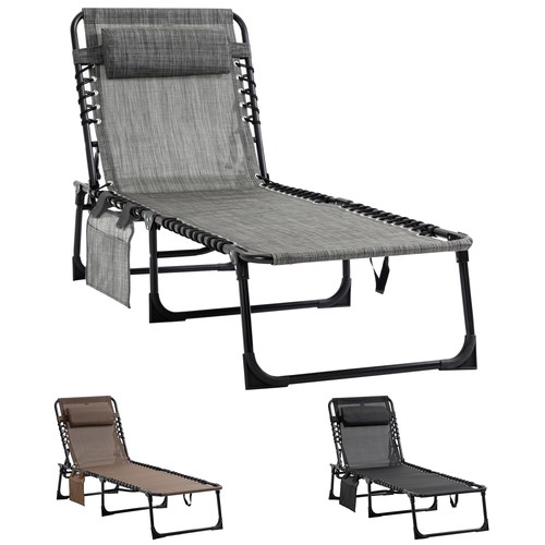 Outsunny sun lounger folding - outsunny, lounger,