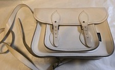 Women's White Satchel Leather