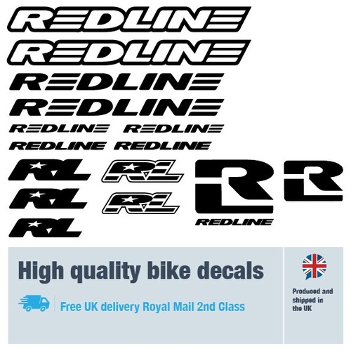 Redline bmx bike decals labels - bike,
