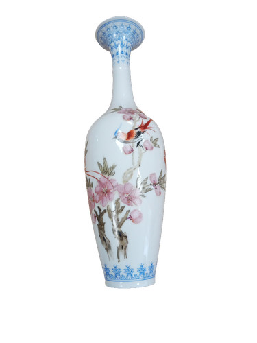 Chinese porcelain vase white - porcelain,