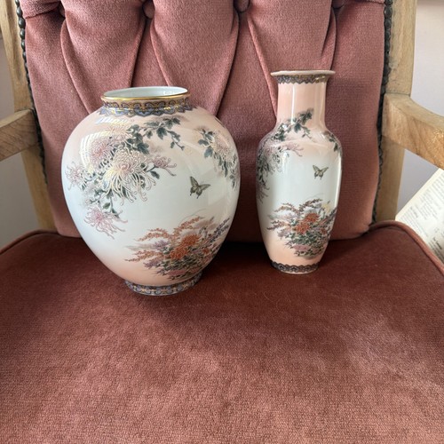Large oriental blossom vases - large,