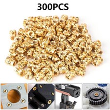 300Pcs M2-M6 Brass Knurled Nut