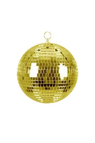 20cm gold mirror disco - 20cm, ball