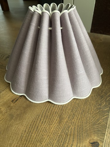 Linen lilac lampshade - lilac,