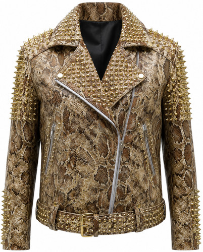 Spiked studded snakeskin - spiked,