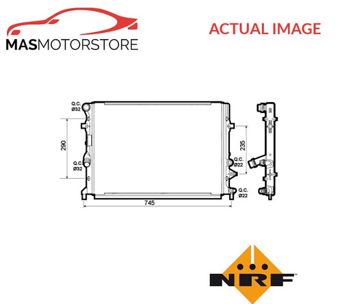 Engine cooling radiator nrf - radiator,