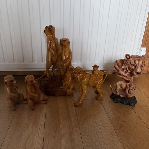 Wooden ornaments meerkat - ornaments,