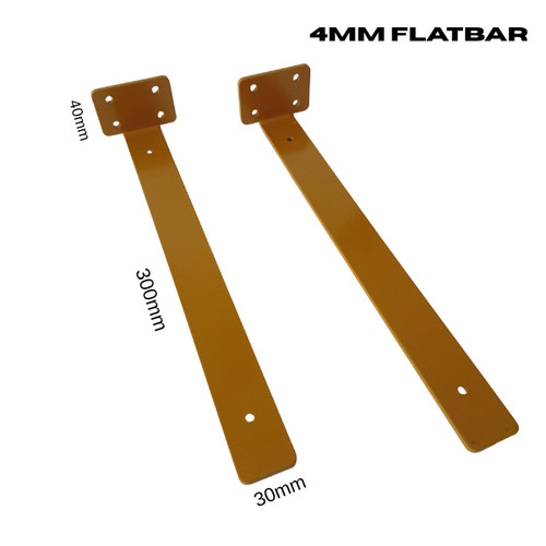 Pair floating shelf brackets - pair,