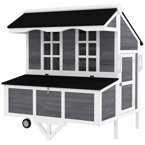 43in wooden chicken coop - wooden, hen