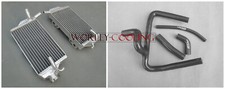 for Honda CR250 CR250R 2002 2003 2004 aluminum radiator + Y hose 02 03 04 BLACK