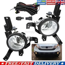 For Honda CR-V CRV 07-09 Clear Fog Lights Front Bumper Lamps W/Wiring Switch UK