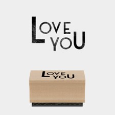 East of India Rubber Stamp - Love You