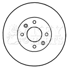2x Brake Discs Solid For Dacia