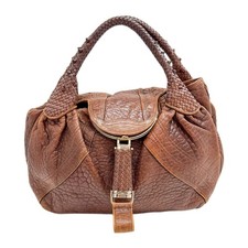 FENDI Spy Brown Leather