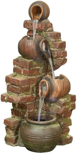 Flowing jugs water - flowing,