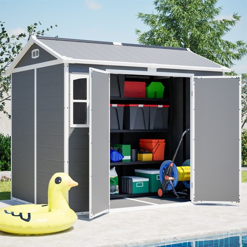 Plastic garden shed - plastic, ft