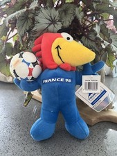 Footix Cockerel Soft Toy 25cm Football Soccer Mascot FIFA World Cup France 1998