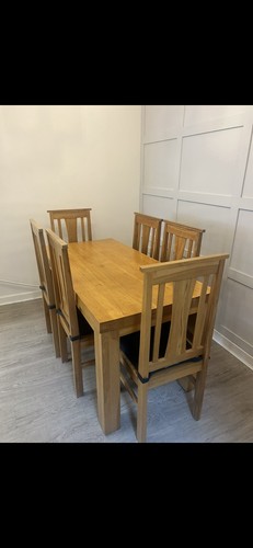 Dining table with solid wood - table,