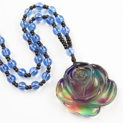 40x38x8mm blue rainbow mood - blue,