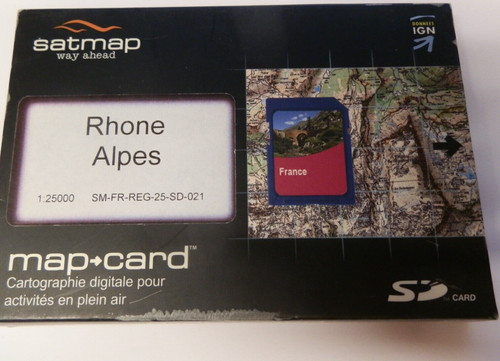 Satmap map rhone alpes sd - map,