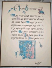 An Irish Blessing Wall Plaque- May The Road.. (CF3 GA)